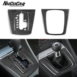 For Audi A4 S4 B7 2005-2008 Carbon Fiber Gear Shift transmission Panel Trim Cover Car inside Accessories decorative Sticker