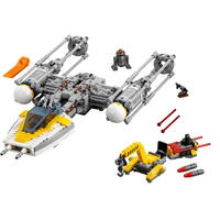 691PCS Space War Y-wing Starfighter Model Building Blocks With 5 Figures Assemble Bricks Toys Adult Kids Gift