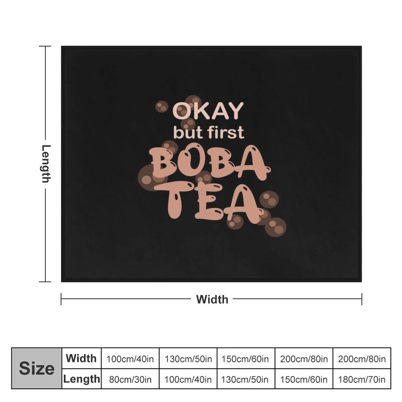 Bobble Tea Boba Tea Throw Blanket Decoratives Comforter Blankets