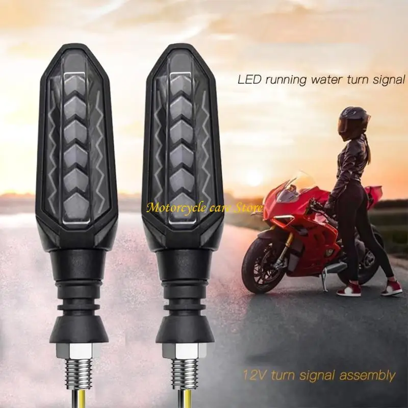 U75F 1 Pair Turning Indicators Replacement Running Lamp Motorcycle LED Turn Signals Lamp Modified Accessory