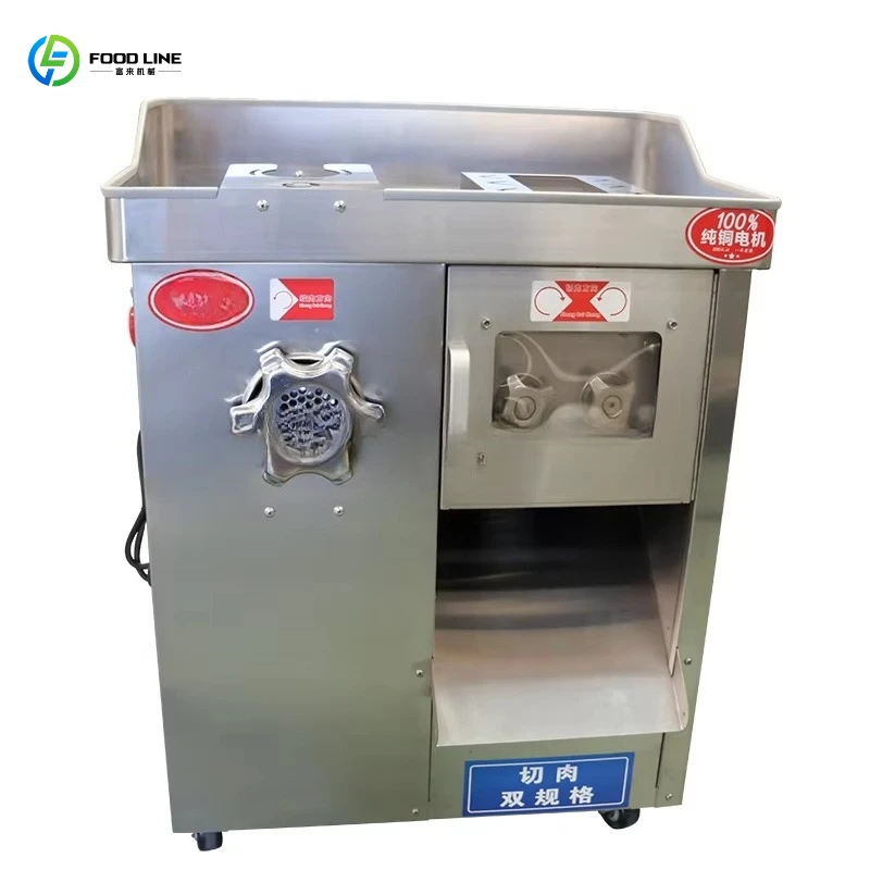 Industrial Commercial Frozen Meat Grinder Electric Mincer For Sausage Production Food Processing Plant