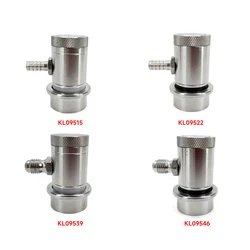 KegLand Machined Stainless Ball Lock Disconnect - MFL Threaded (BLACK/GERY/LIQUID/GAS)