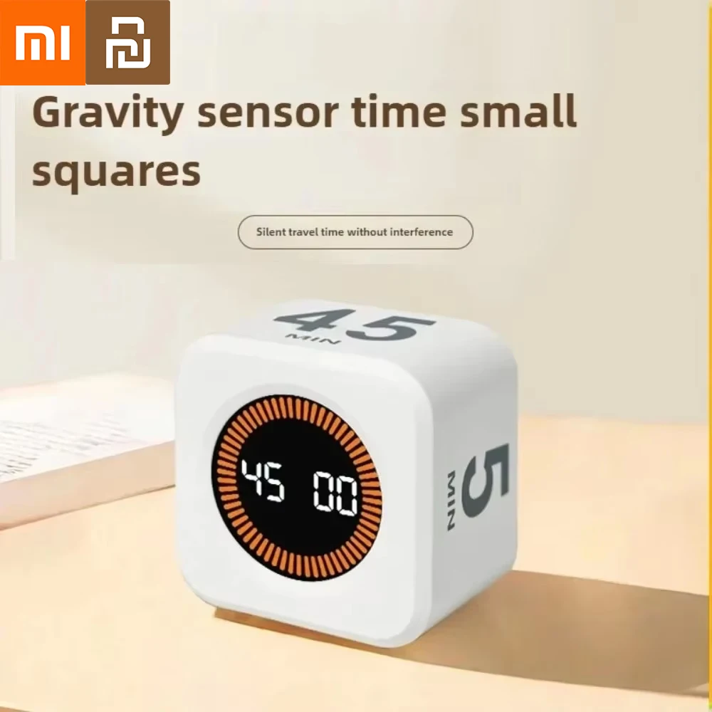 

Таймер Xiaomi, кубический таймер, датчик гравитации, светодиодный дисплей, 4, предустановленное время, управление временем для детей, кухонный таймер обратного отсчета