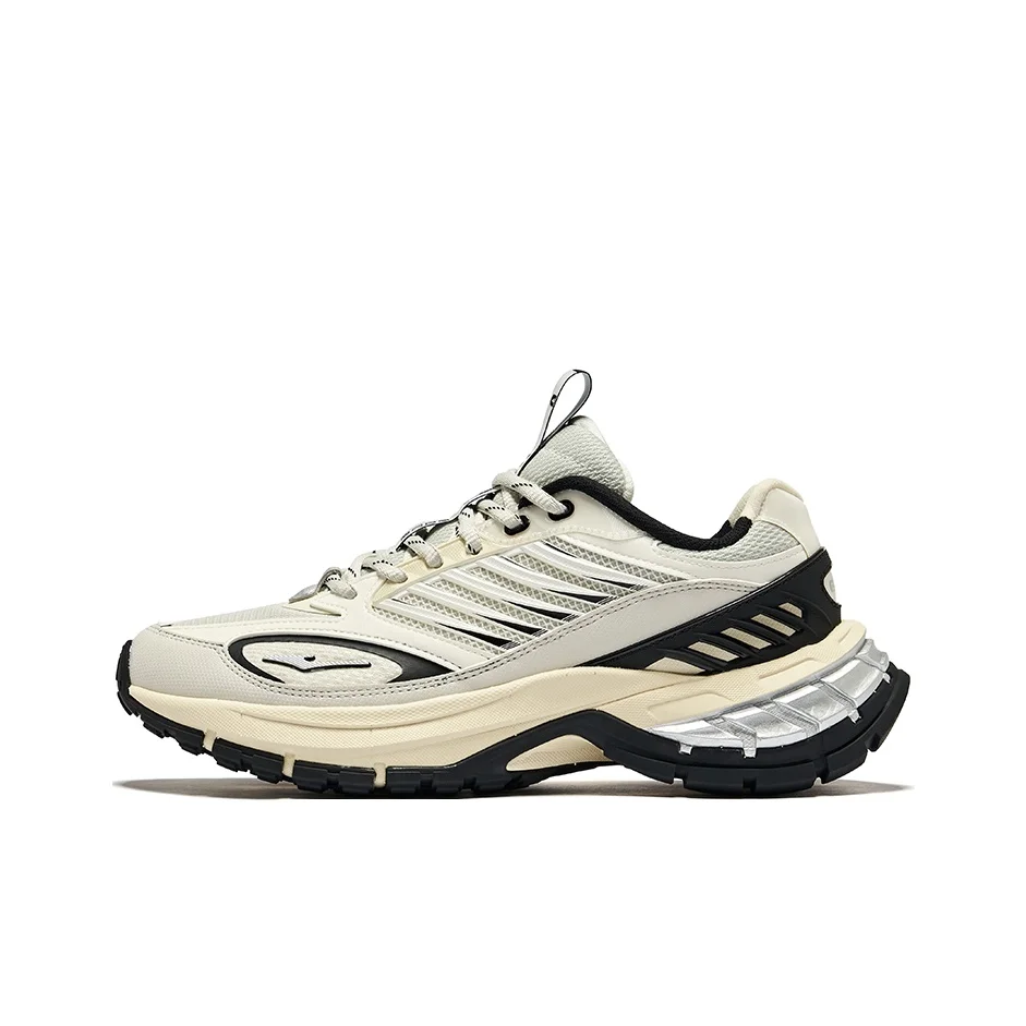 Erke Hung Feather Cushioning, Wear Resistant Low top Running Shoes Women's Wild Gray Microcrystal White 12124102062-105
