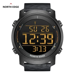 NORTH EDGE-Reloj Digital para Hombre, accesorio de pulsera resistente al agua hasta 50M, con cronómetro y luz Led, Ideal para deportes al aire libre