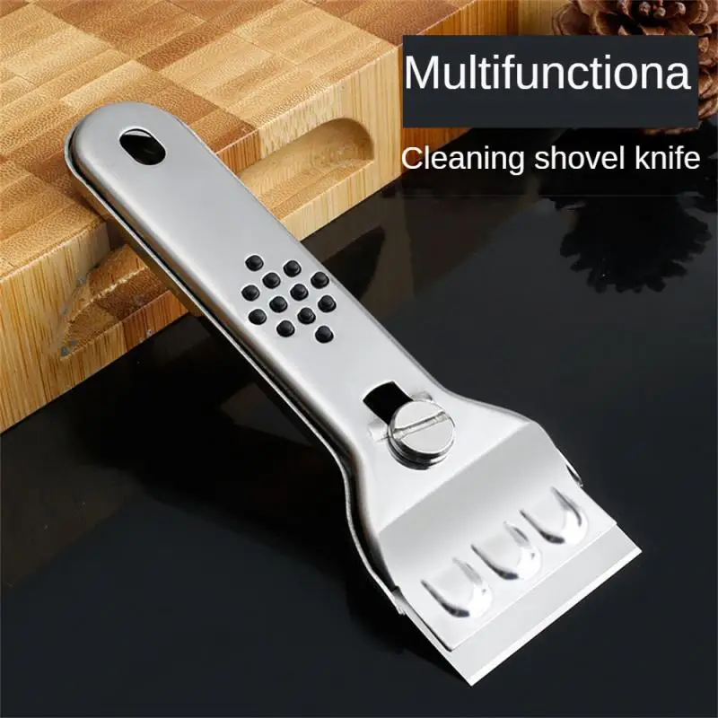 Stainless Steel Multifunction Glass Ceramic Hob Scraper Cleaner Remover With Blades For Cleaning Oven Cooker Tools Utility Knife