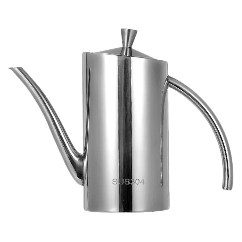 

Stainless Steel Oil Pot Can Bottle Vinegar Soy Sauce Leakage Proof Kitchen Easy Refill Clean Anti Rust Corrosion Resistance No