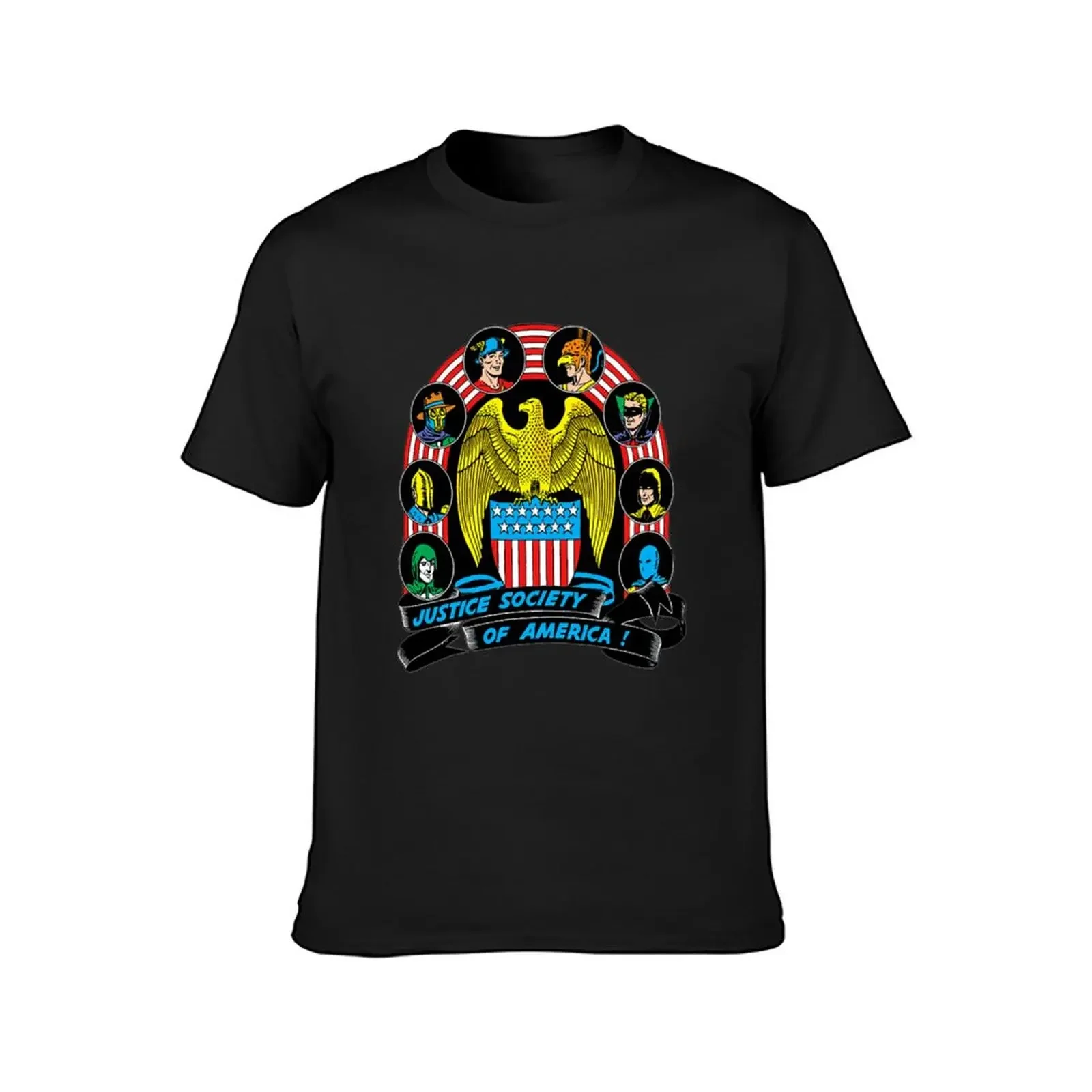 Justice Society Of America T-Shirt anime stuff vintage graphic tee shirts graphic tees men workout shirt