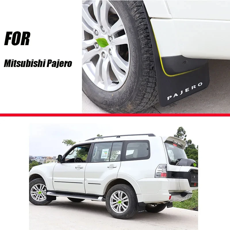 For Mitsubishi Pajero Mud flaps mudguards fenders Mud flap splash guard car accessories auto styline Front Rear 4 pcs 2007-2020