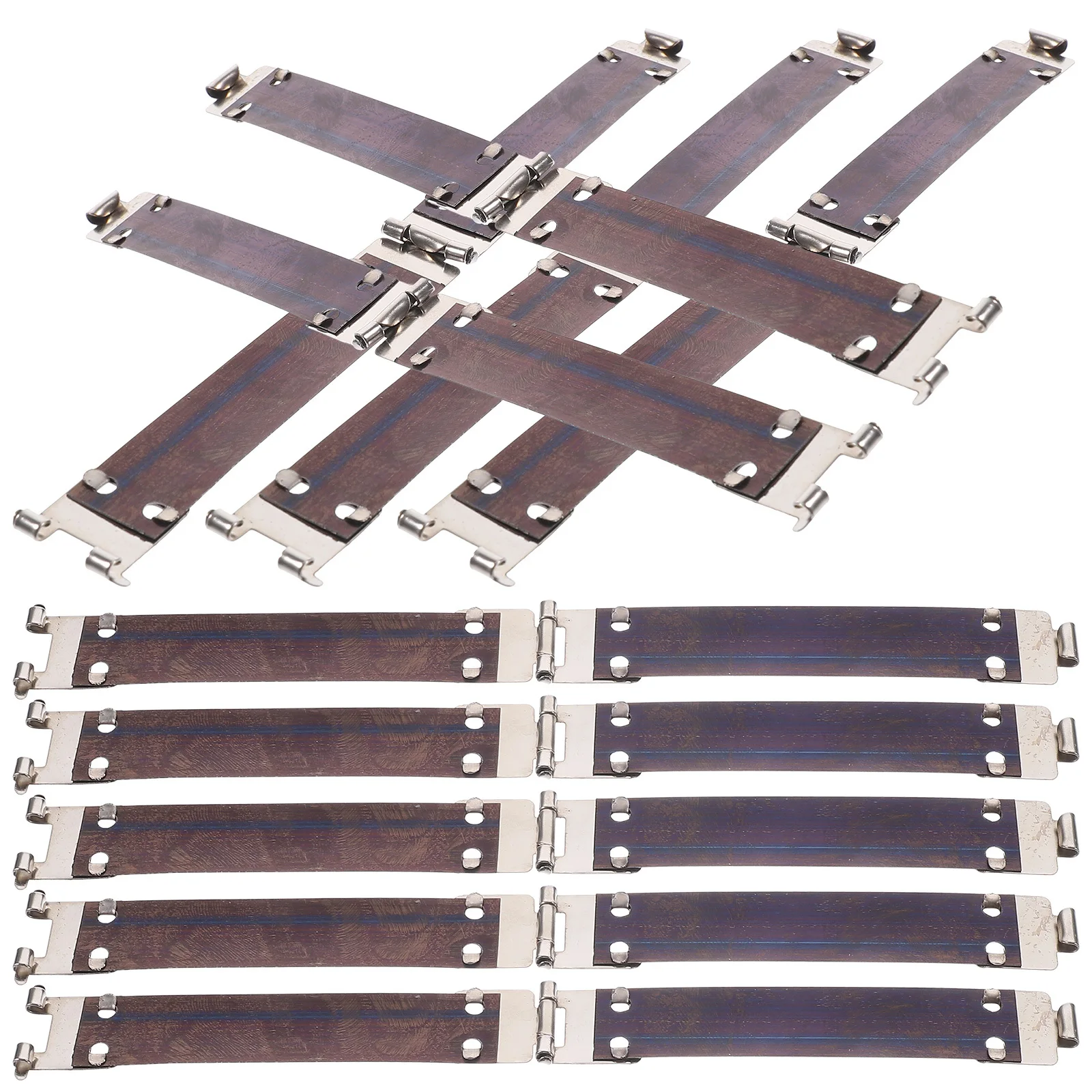 

10pcs Gold Bars Metal Internal Flex Frames Sewing Handbag Hinges Clasp Bag Coin Purse DIY Accessories Box Bag Hardware
