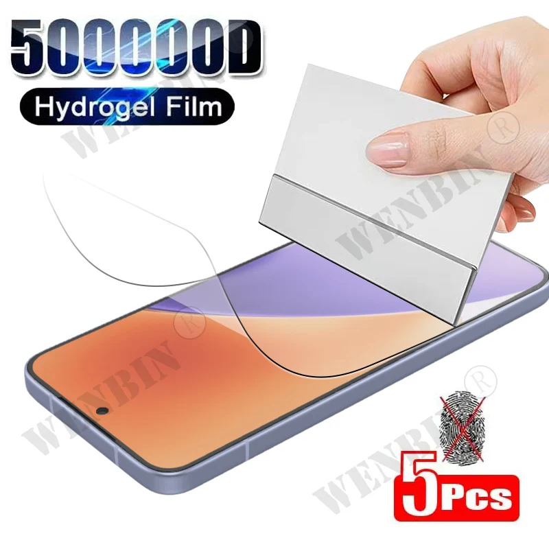 5Pcs Hydrogel Film For Xiaomi 15 Pro Ultra Lite Full Cover Screen Protector For Xiaomi 15T 14T 13T Pro