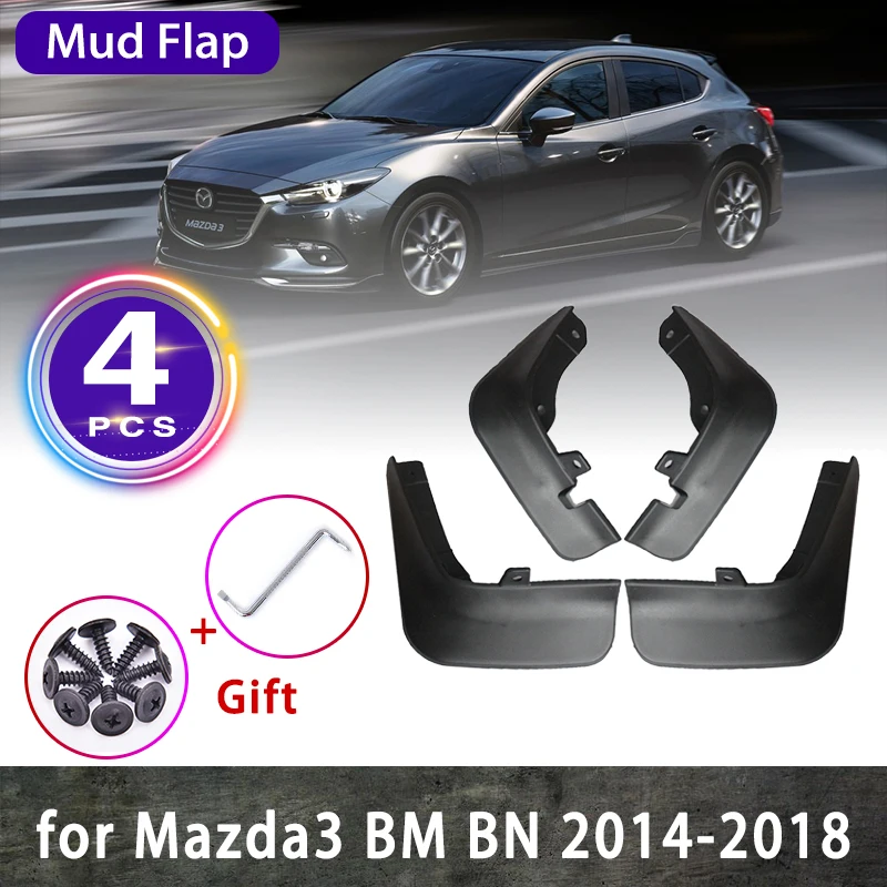 

For Mazda3 BM BN Mazda 3 Axela 2017 2014 2015 2016 2018 Sedan Hatchback Hatch M3 Mud Flaps Splash Fender Guard Car Accessories