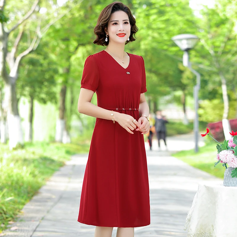Summer Chiffon Beach Midi Dresses Vintage Boho Floral Sundress Elegant Women Bodycon Party Vestidos