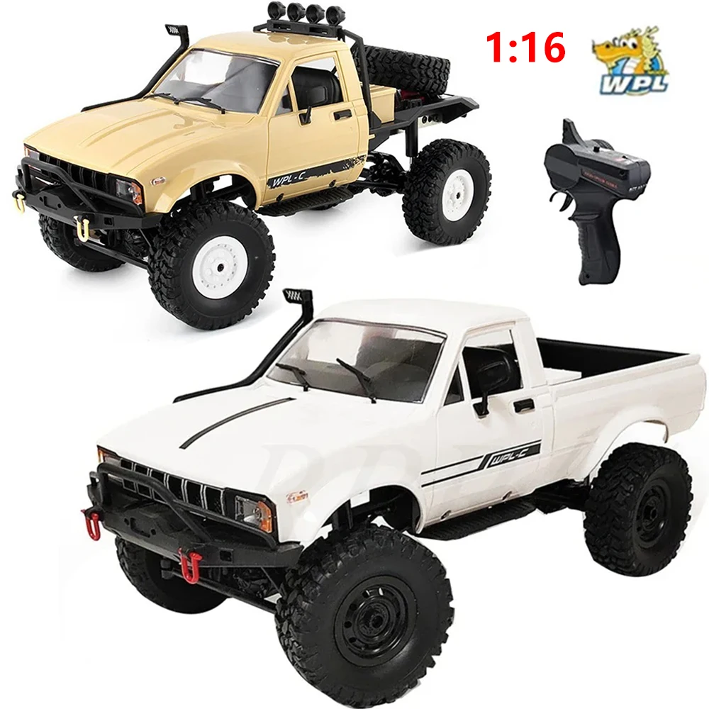 WPL C24 C14 C24-1 Controlled Cars Off-Road RC Car 1:16 RC Crawler Military Truck Electric Car Truck 4WD Battery Power Car