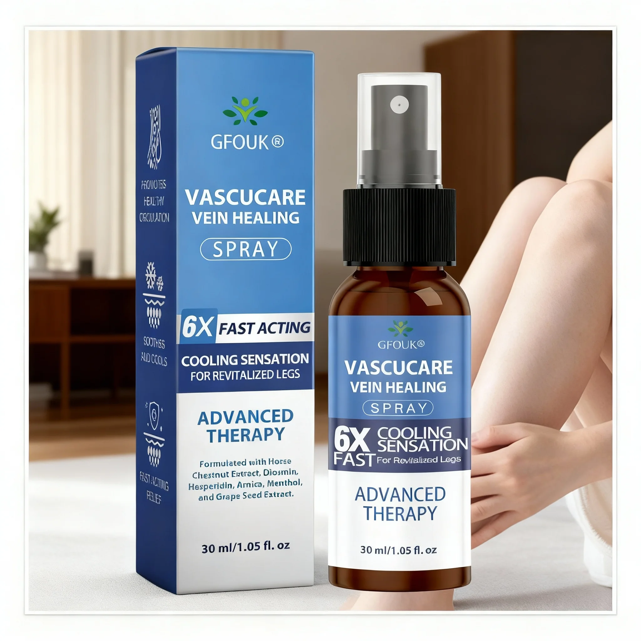 

1/2 шт. 30 мл спрей для разглаживания кожи ног с 6-кратным охлаждающим эффектом, с гесперидином и ментолом, для восстановления и ухода за гладкой кожей