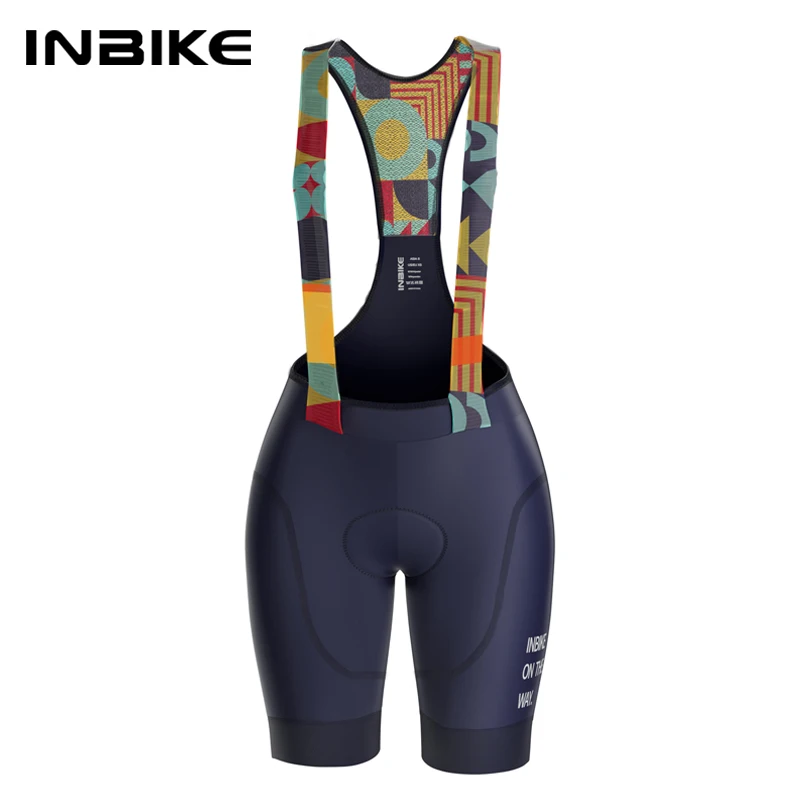 

INBIKE Summer MTB Cycling Shorts Padded Bicycle Bib Pants for Women Biking Pants Clothing Road Bike Mountain Shorts with Padding