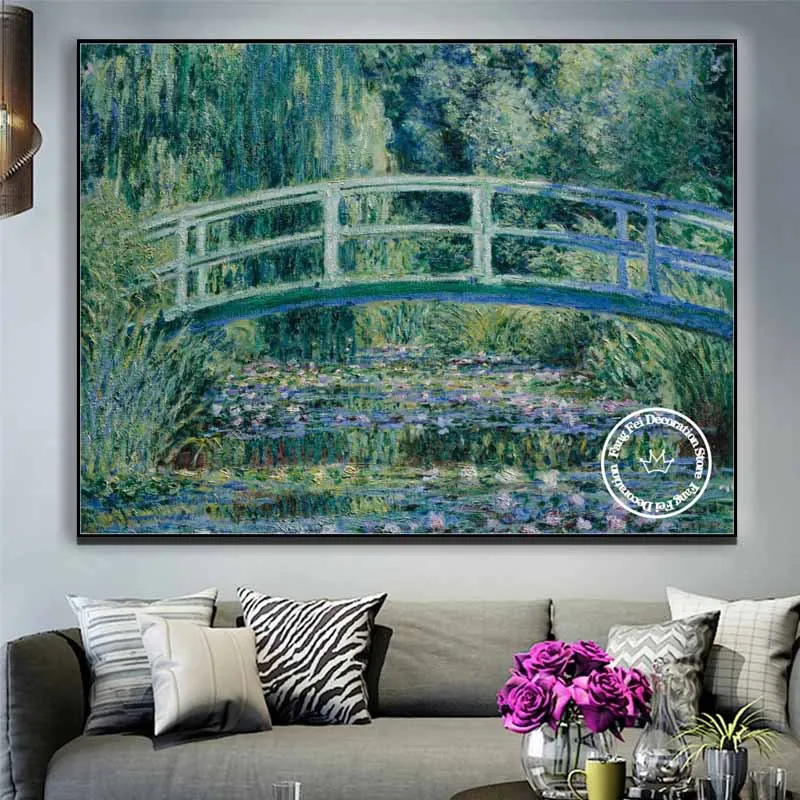 Full Drill Famous Painter Claude Monet Artwork Oil Painting Diamond Embroidery Kit Cross Stitch Mosaic Picture Living Room Decor