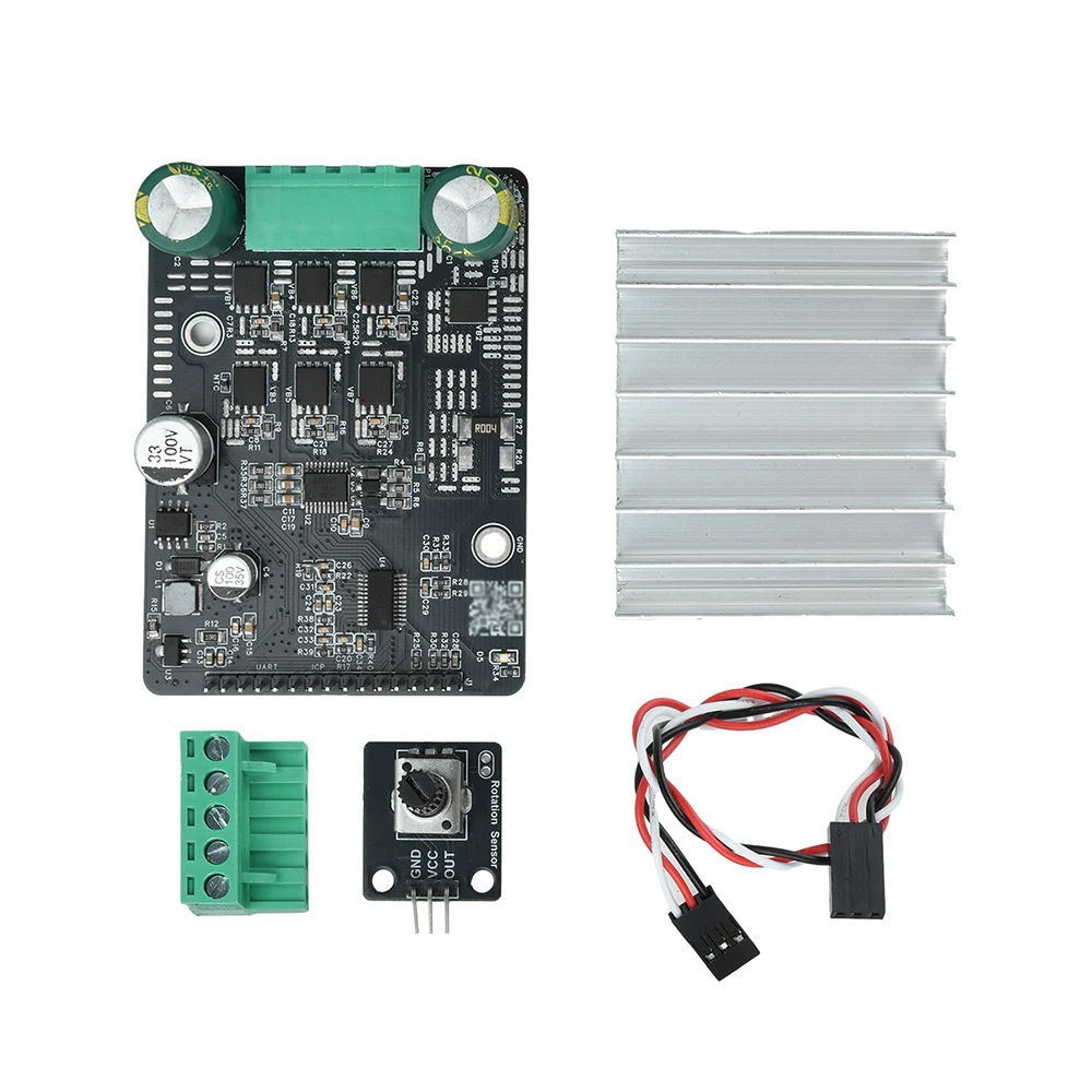 DC 6-80V 1600W BLDC Dreiphasiger DC Bürstenloser Motorcontroller PWM Motortreiberplatine Motorregler Ohne Hall – Detail 12