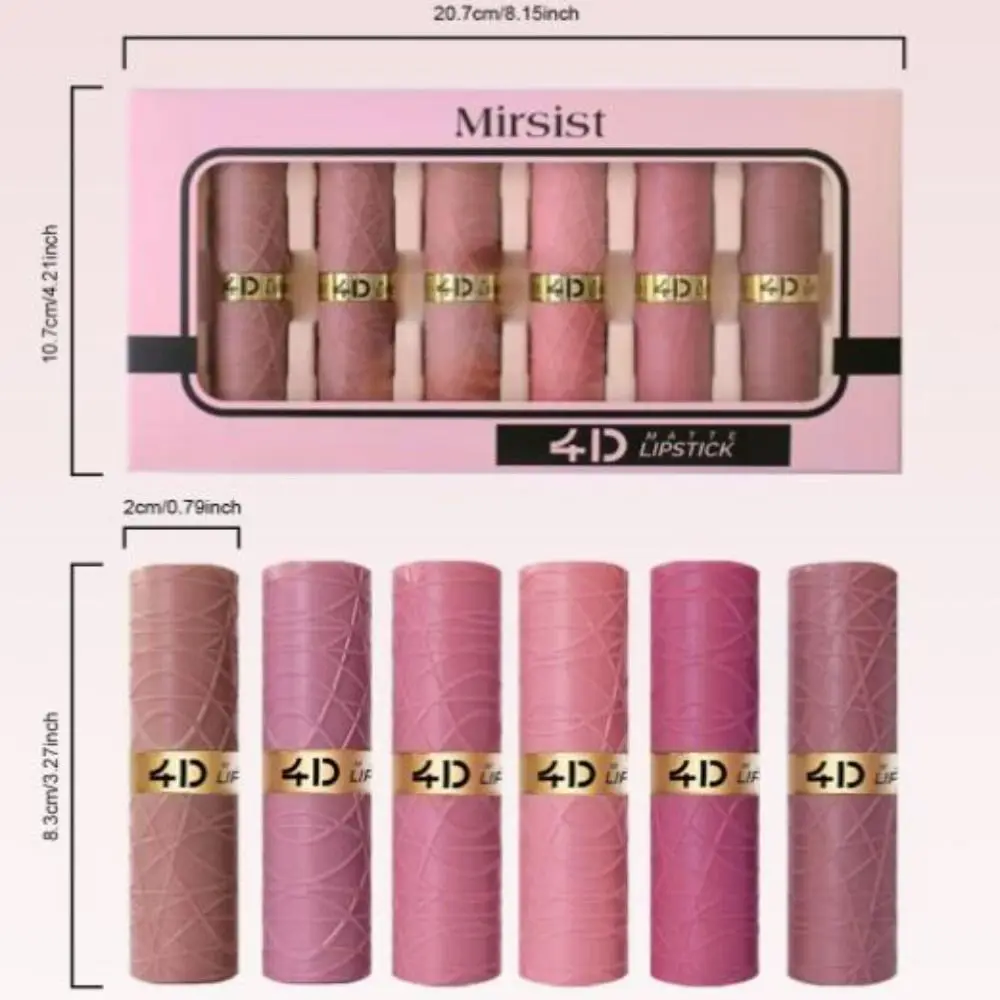 Rossetto opaco impermeabile nuovo Set di rossetti scuri nudi opachi di lunga durata tazze antiaderenti lucidalabbra in velluto di velluto