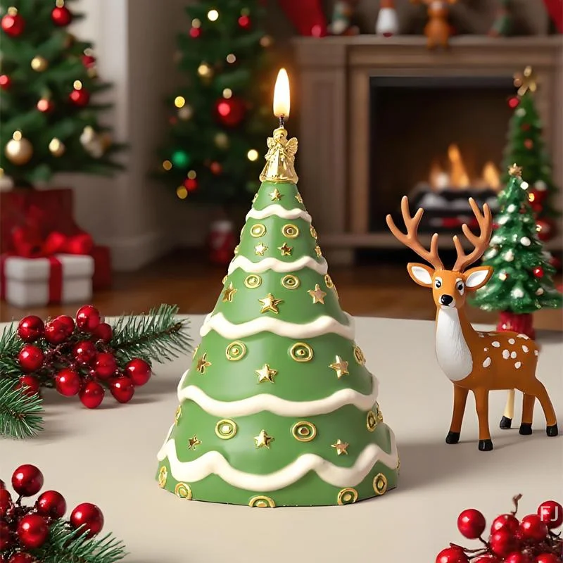 Silikonform, Bastelwerkzeug, 3D-Weihnachtsbaum, Duftkerze, Wachsguss, Aromatherapie, DIY-Gipsformen für festliche Bastelarbeiten