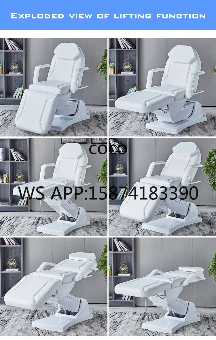 Multi-Functional Electric Standing Massage Bed | Facial & Body Tattoo Bed for Home & Salon with US Plug
