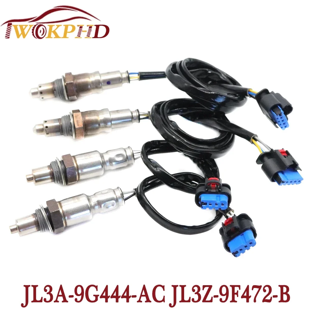 Car 4PCS NEW Front Rear Air Fuel Ratio Lambda O2 Oxygen Sensor For Ford F-150 2018-2020 5.0L JL3A-9G444-AC JL3Z-9F472-B