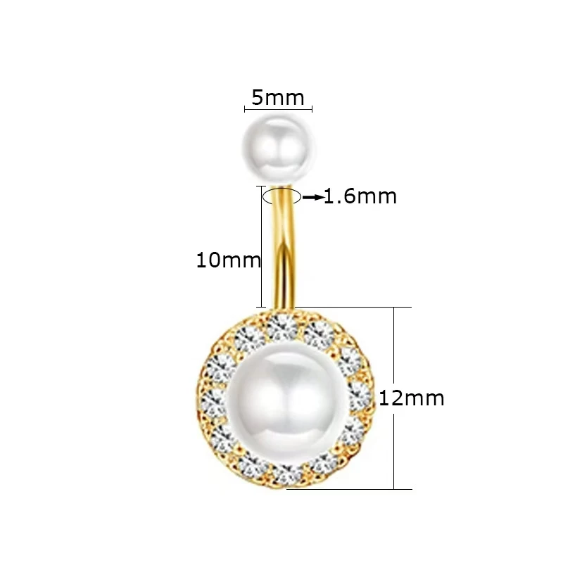 1 قطعة الذهب اللون الفولاذ المقاوم للصدأ البطن الدائري ، زهرة على شكل قلب كريستال السرة البطن زر خواتم فراشة السرة الثقب 14 جرام