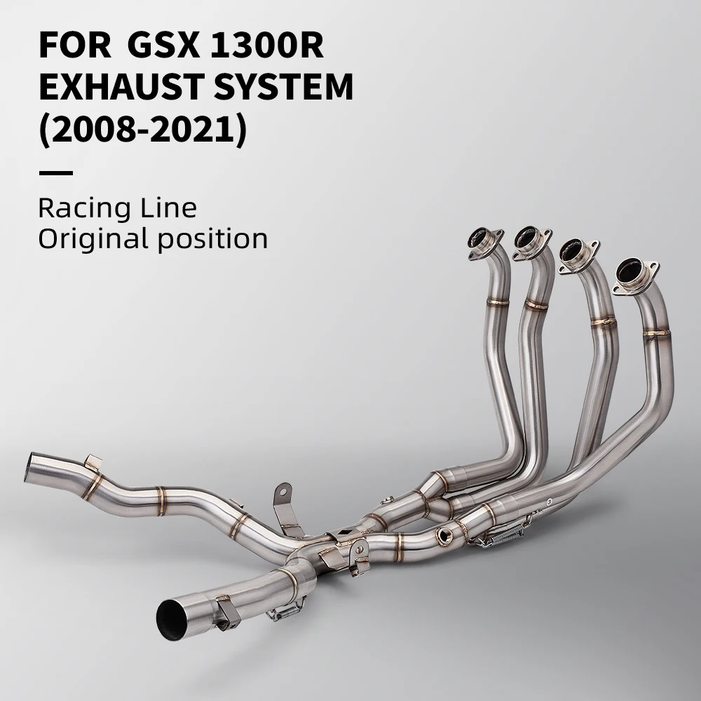 

For GSX1300R 2008-2021 Motorcycle Exhaust Muffler Header Front Link Pipe Escape