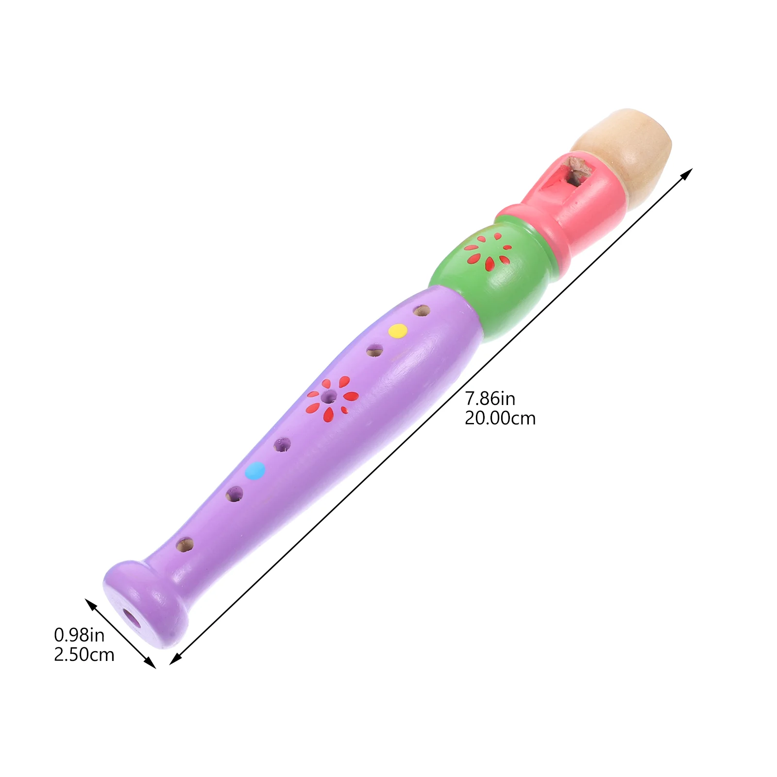 2 stuks 6-gaats Piccolo educatief instrument speelgoed kinderspeelgoed houten instrumenten voor kinderen fluit musical