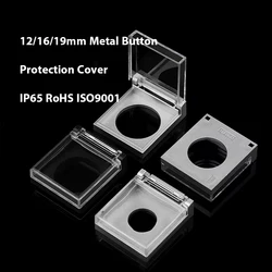 12/16/19/22/25mm Metal Button Switch Waterproof Protective Cover Protection Dustproof Transparent Plastic Material with Cover