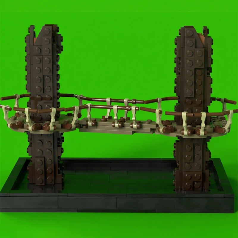 

287 шт. MOC Ewok Village Diorama модульные строительные блоки DIY Star Battle в стиле лесной сцены креативный набор игрушек для сборки для детей