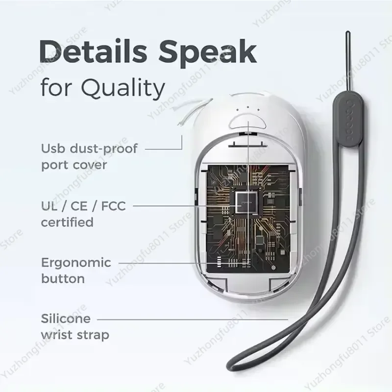 for Rechargeable USB Hand Warmer Pocket Size Winter Warm Heater