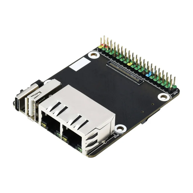 

Dual Gigabit Ethernet GPIO Expansion Base Board Kit For RPI Raspberry Pi CM4 Compute Module 4 Lite