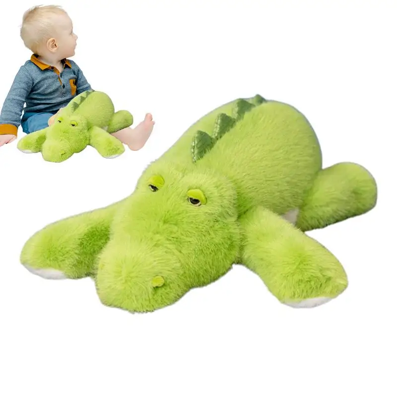 Stuffed Crocodile 17Inch Cute Realistic Plushies Crocodile Toy Unique Plushie Toys Model Dolls Adorable Crocodile Plush Pillow