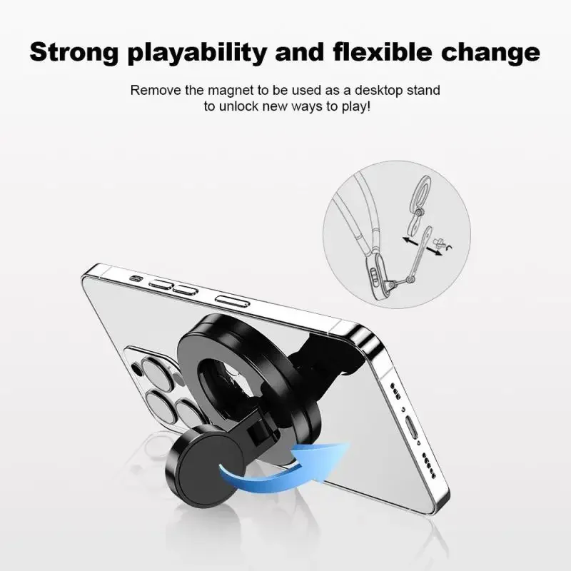 Magnetic Suction Neck Hold Mount for GoPro Action Camera and Phone, Quick Release Hold for iPhone 15, 14, 13, 12, Vlog Live Stre