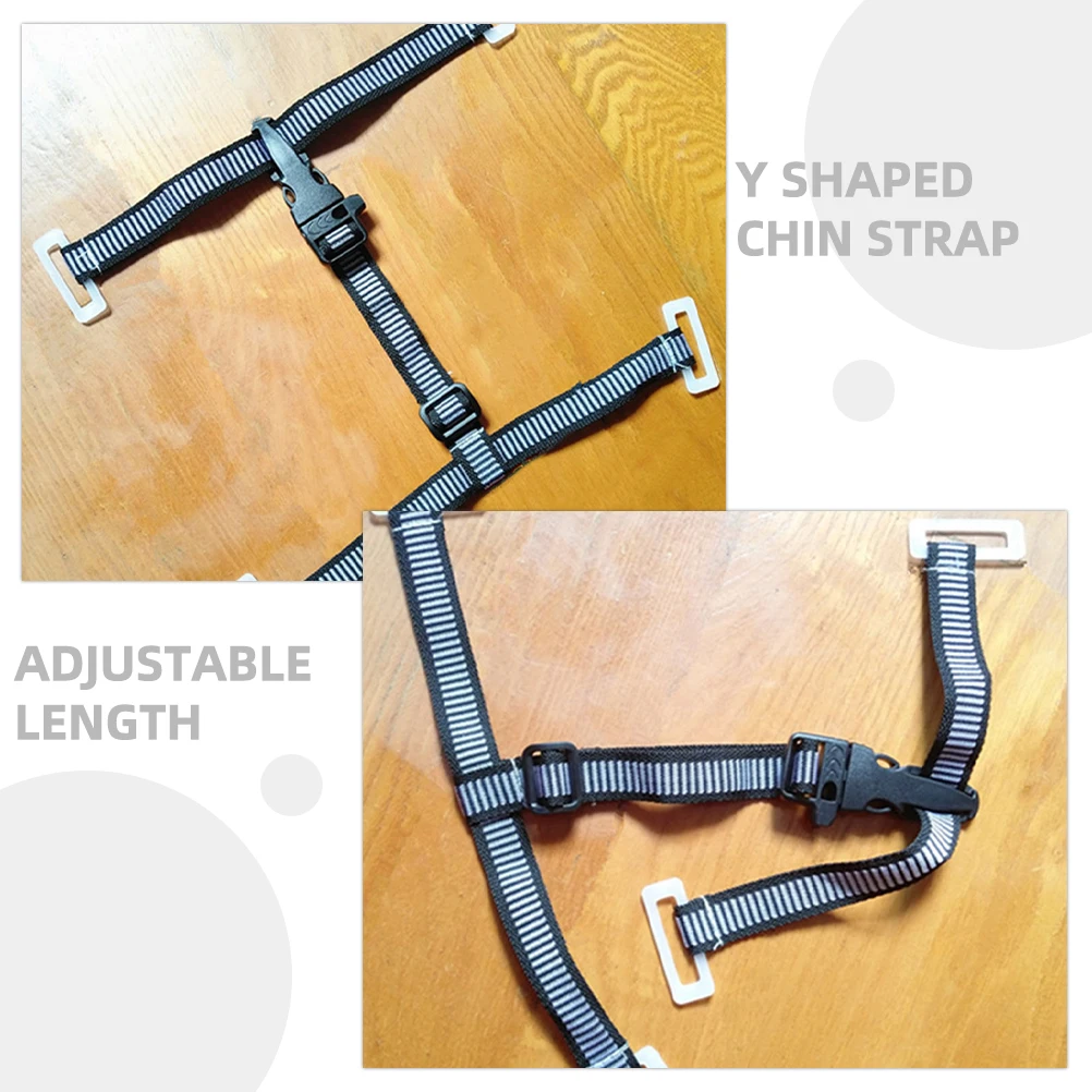 

2pcs Adjustable Hard Hat Chin Strap Universal Y-Shaped Safety Belt Replacement Cord for Men Breathable Comfortable