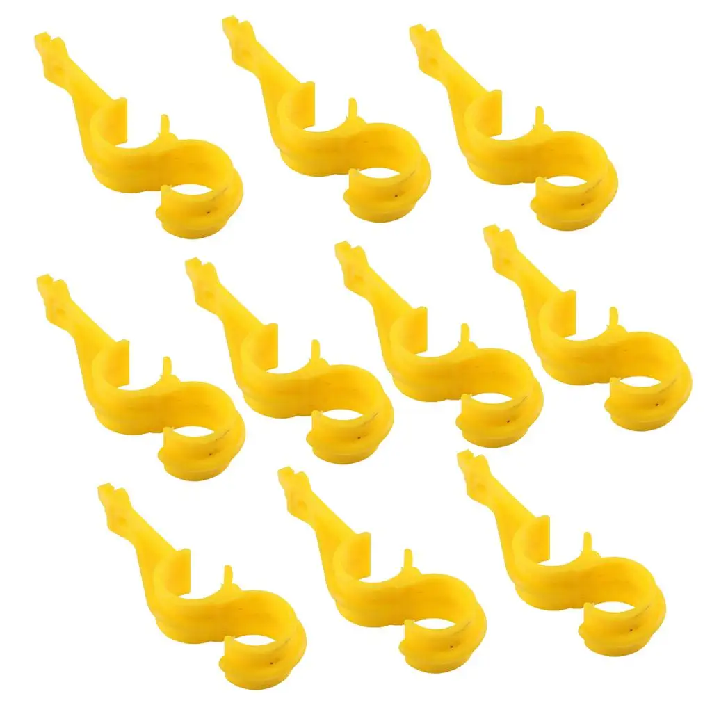 Chicken House Waterline Clip Durable Plastic Drinking Pipe Fastener Poultry Equipment for Hen Coop System