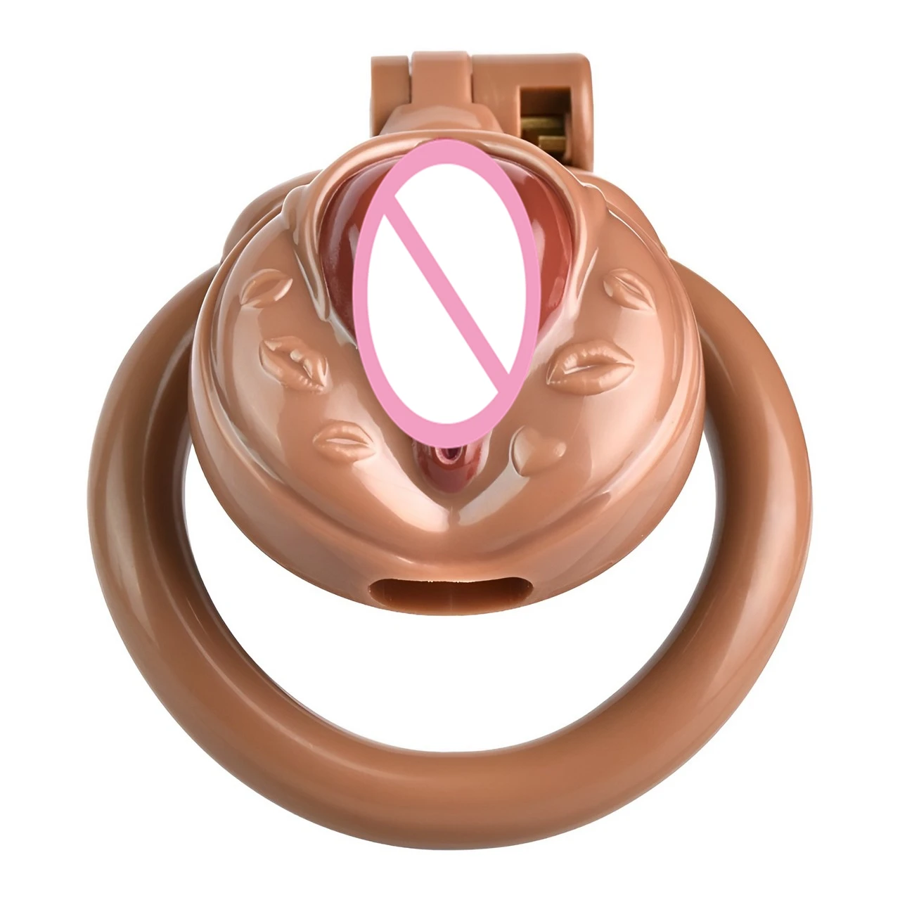 4 Colors Sissy Pussy Chastity Cage Small Male Labia Cock Cage With 4 Size Penis Rings,Chastity Belt,BDSM Sexy Toys For Men Gay