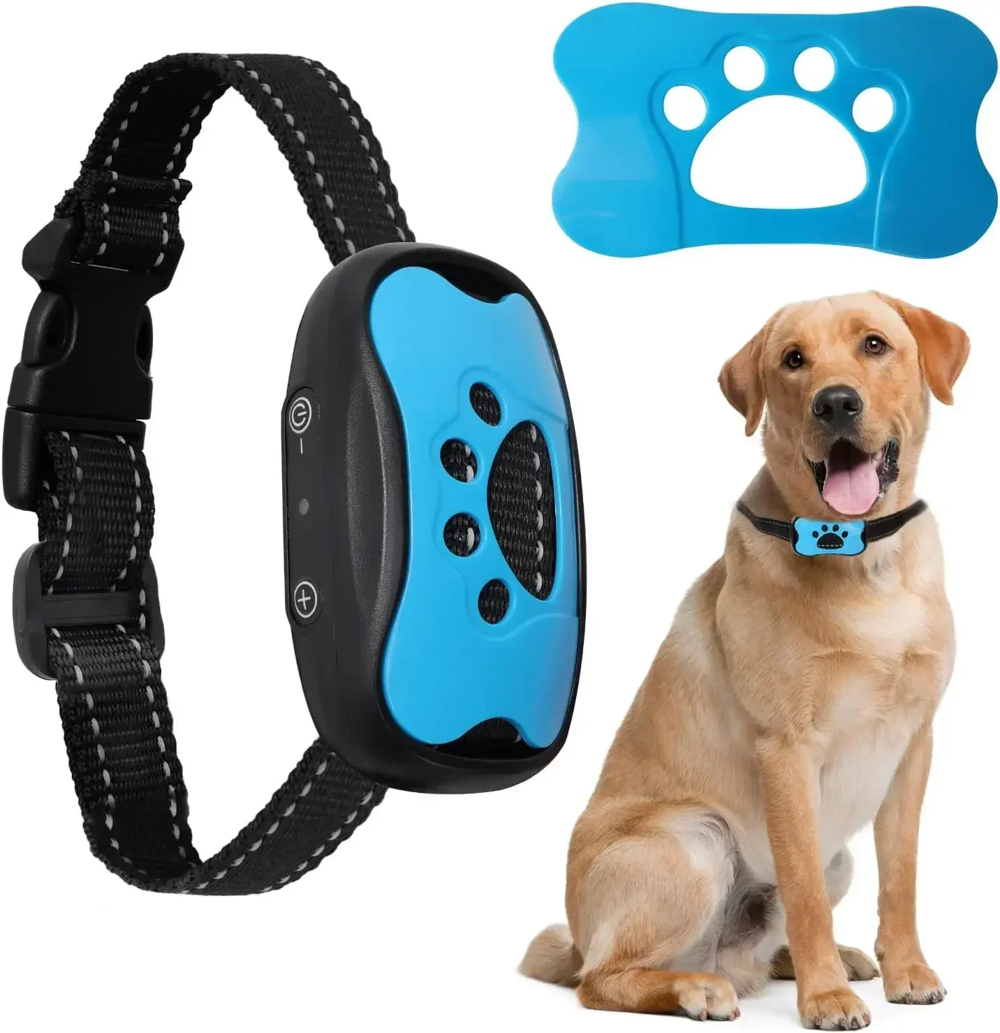 Dispositivo antiladridos para perros, Collar de entrenamiento para perros recargable por USB, Collar ultrasónico antiladridos con vibración para dejar de ladrar