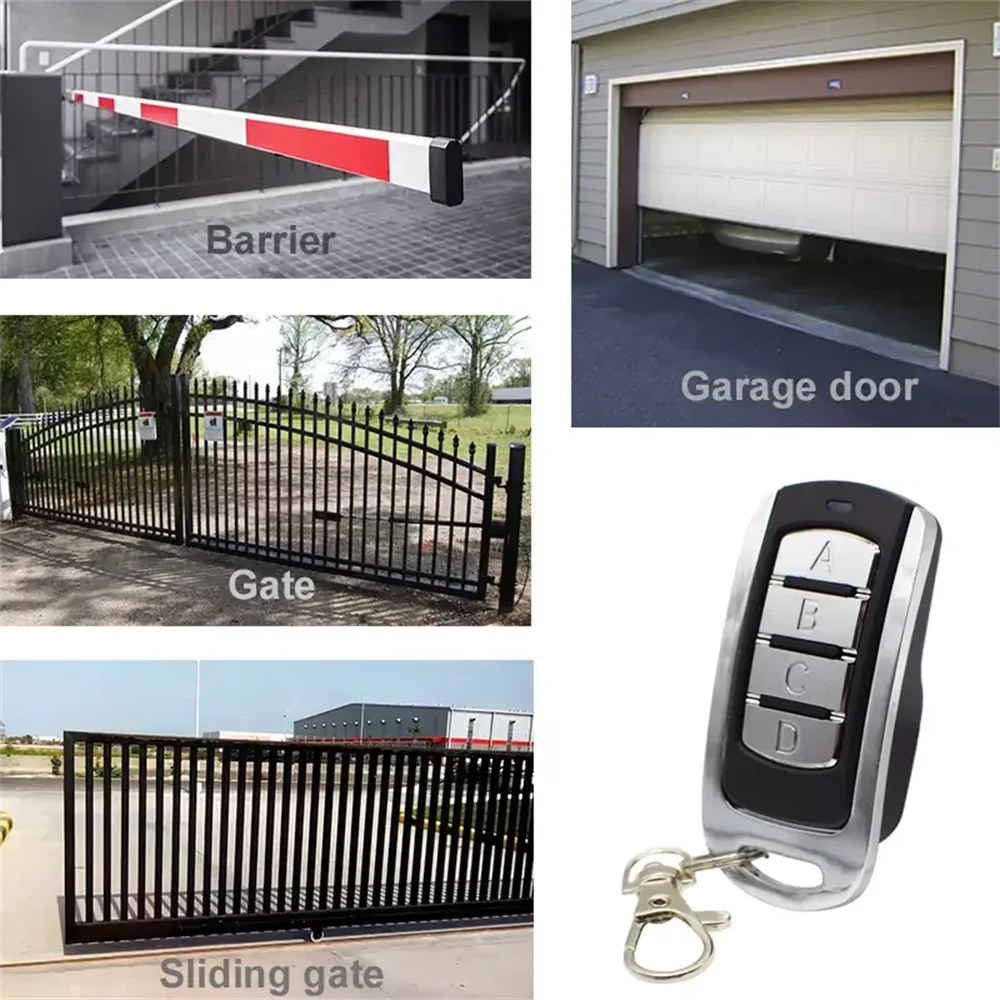 433 Garage Door Remote Control Universal Multifrequency 4 in 1 Gate Key Multi Frequency Duplicate Fixed Rolling Code