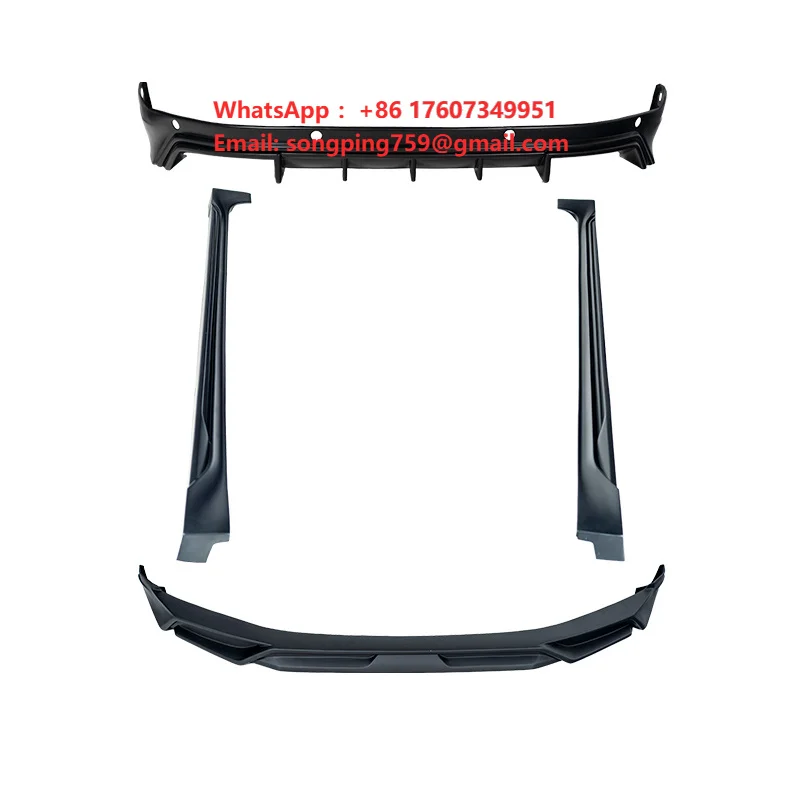 High Quality Gloss Black ABS Plastic Polished Finish Side Skirts Front/Rear Bumpers Body Kit Zeekr 001 Hatchback 2021+ Axinda
