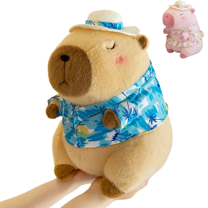 

23cm Capybara Plush Toy Simulation Capibara Anime Fluffty Toy Cute Doll Stuffed Animals Soft Plush Doll Christmas Gifts for Kids