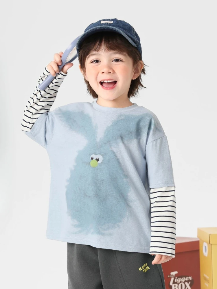 New Arrival Boys Cartoon Long Sleeve T Shirt Autumn Kids Cool Graphic Tee Children Casual Tops Clothing