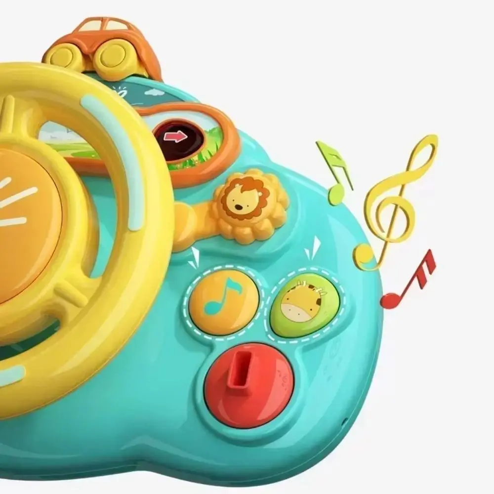 Kunststoff Baby Lenkrad Spielzeug Puzzle mit Sound Licht Elektrische Simulieren Fahren Auto Frühe Bildung Mehrere Funktionen