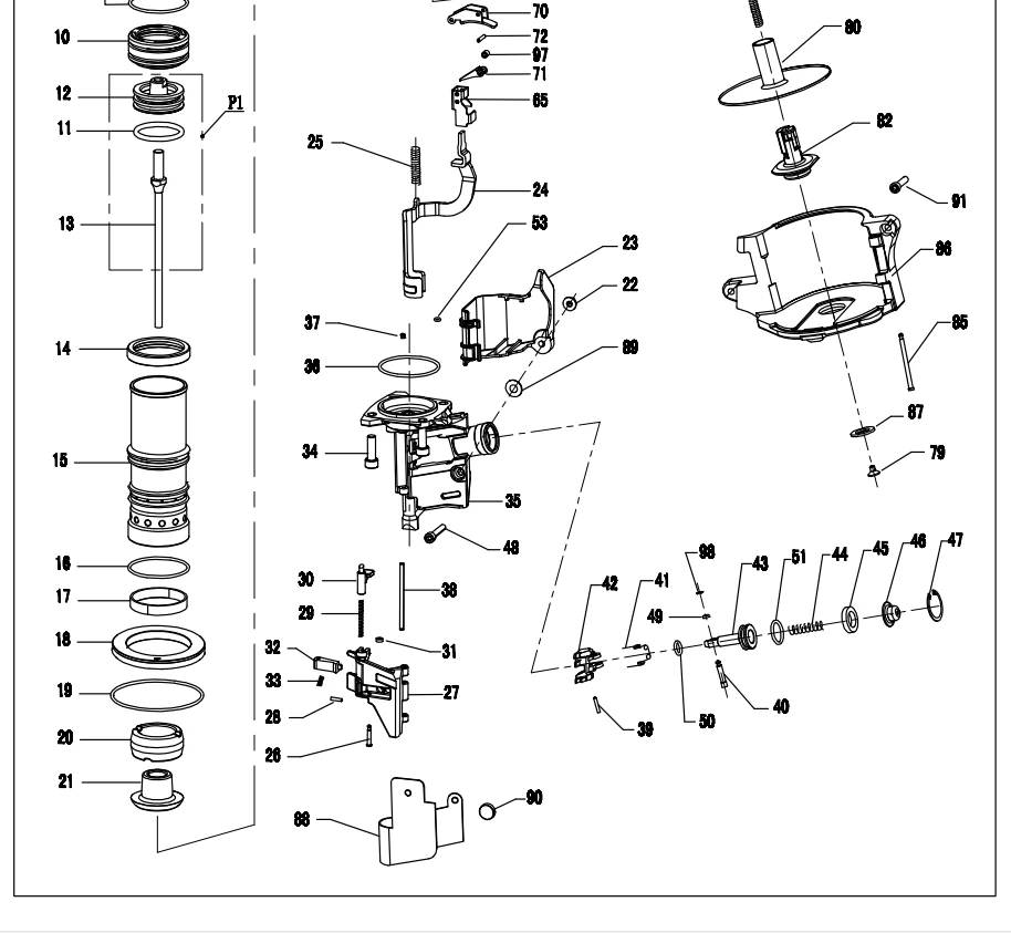 Coil Nail Gun Accessary For CN70