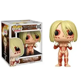 Funko POP Ataque a los Titanes Colossal Titan 23 #   Eren Jaeger 20 # Figura de Vinilo de 10 cm, Muñeco Coleccionable de PVC, Modelo de Juguete