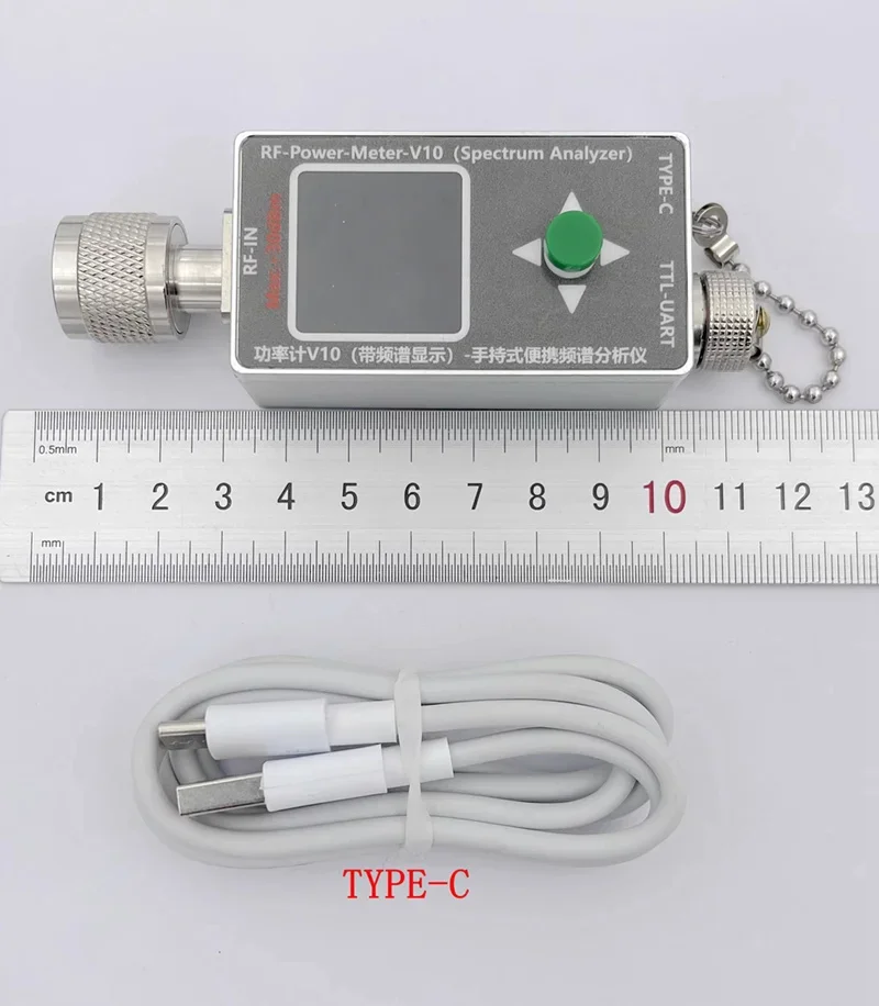 NEW RF-Power-Meter-V10 RF Power Meter Handheld Spectrum Analyzer with Spectrum Display and Type-C Port