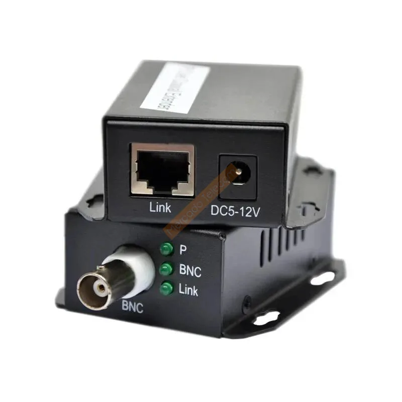 1Pair Ethernet IP Extender Over Coax HD Network Kit EOC Coaxial Cable Transmission Extender for Security CCTV Cameras