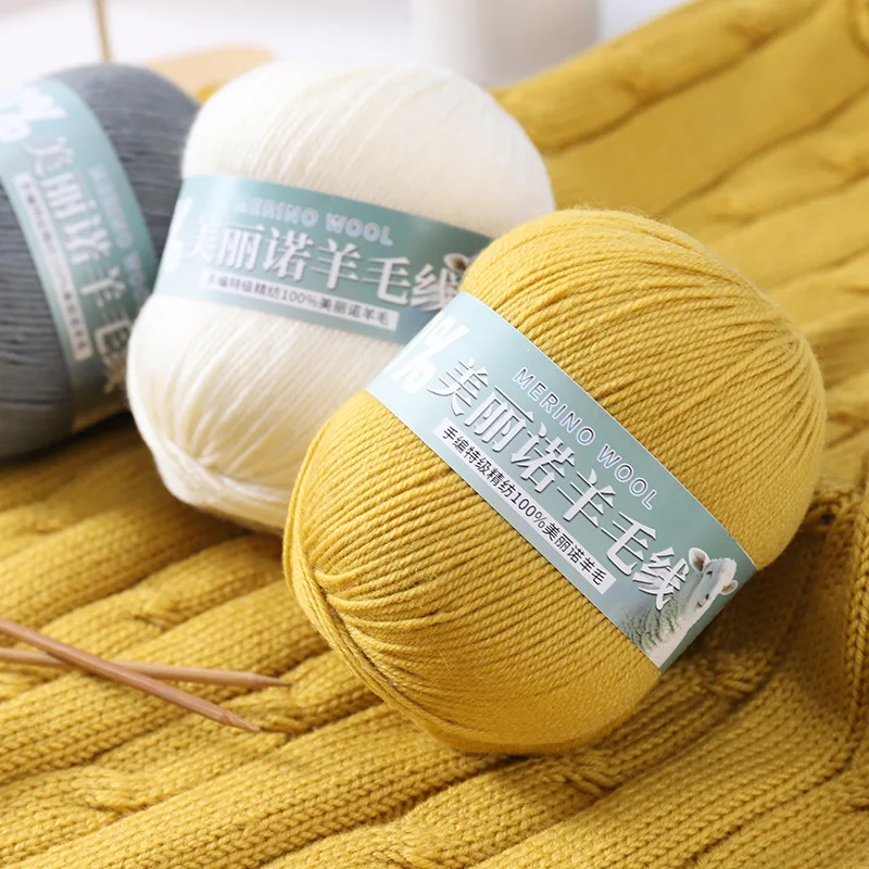 100 g de hilo de seda de lana merina para tejer y ganchillo, bufandas, sombreros, suéteres, chales, cárdigans y guantes suaves