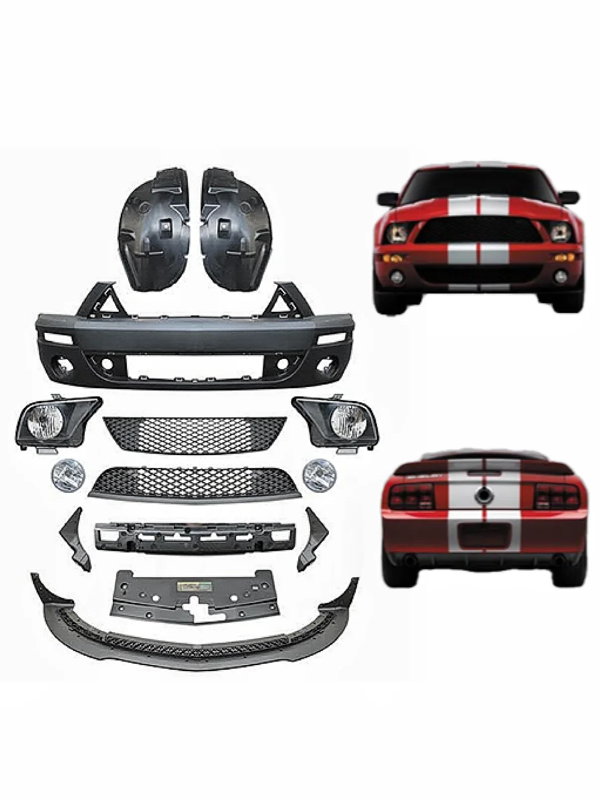 GT500 modification kit is suitable for 05-09 Ford Mustang car exterior cover full set of accessories